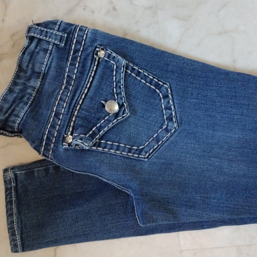 Paisley Sky jeans.